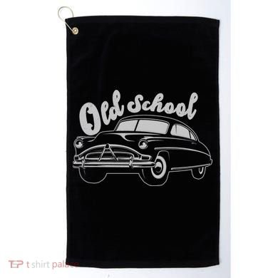 Old School Classic Car Golf Towel