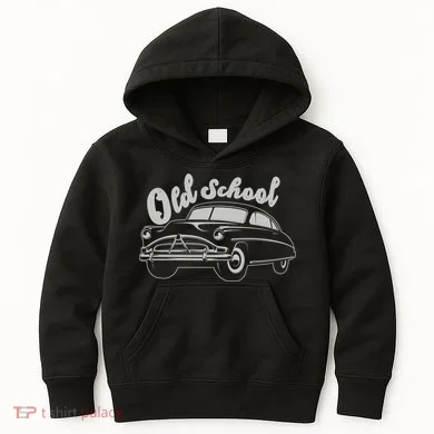 Old School Classic Car Kids Hoodie