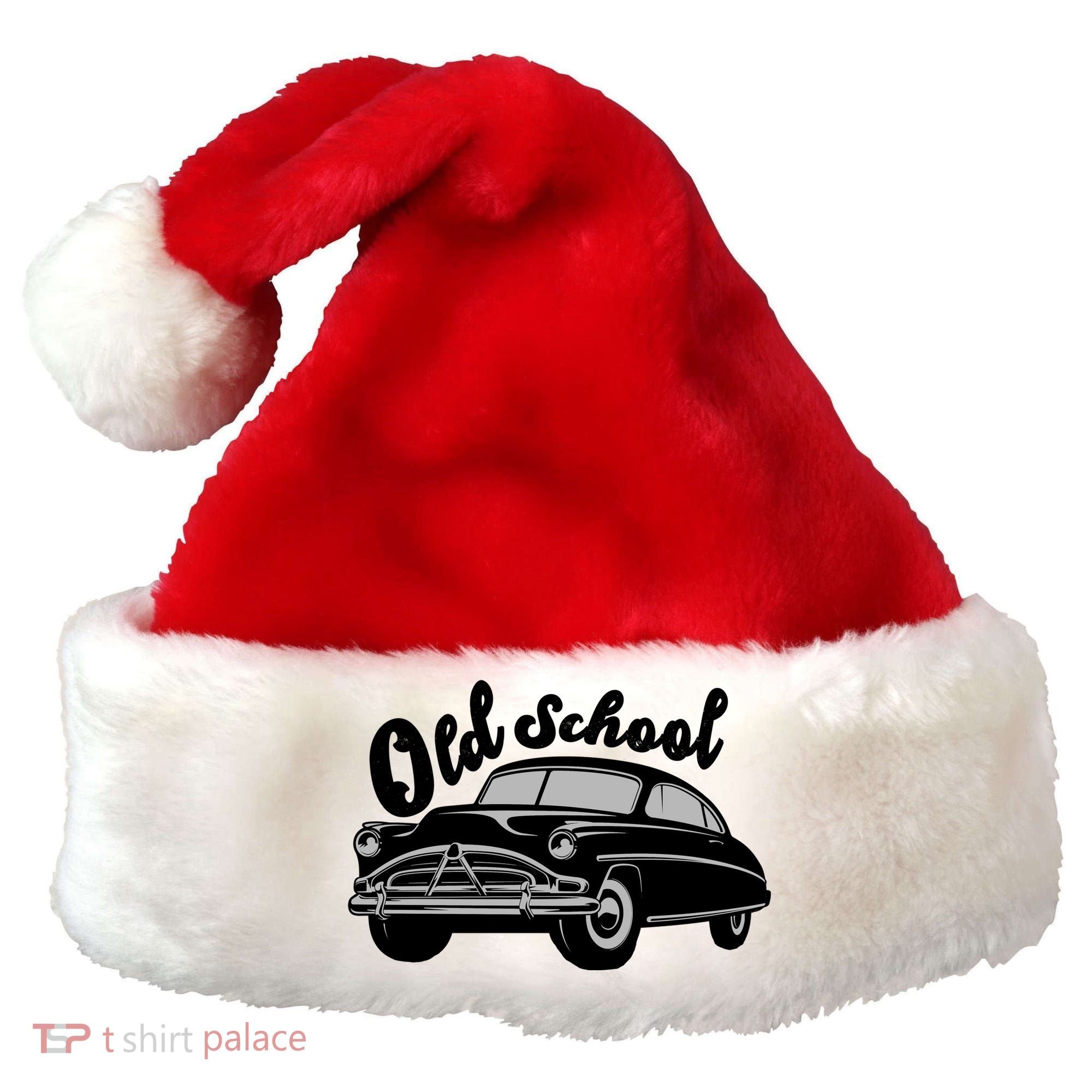 Old School Classic Car Santa Hat