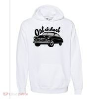Old School Classic Car Comfort Colors Garment-Dyed Hooded Sweatshirt thumb 0