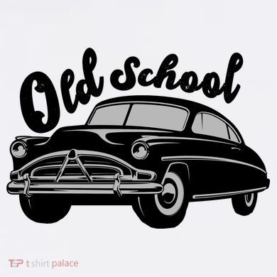 Old School Classic Car Comfort Colors Garment-Dyed Hooded Sweatshirt