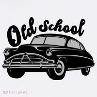 Old School Classic Car Comfort Colors Garment-Dyed Hooded Sweatshirt thumb 2