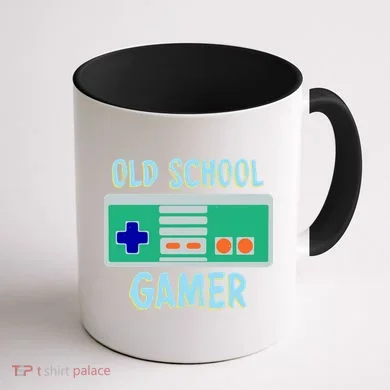 Old School Gamer Coffee Mug back