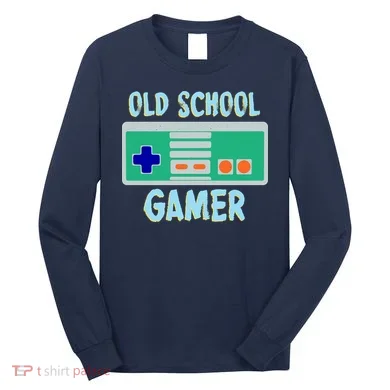 Old School Gamer Long Sleeve Shirt