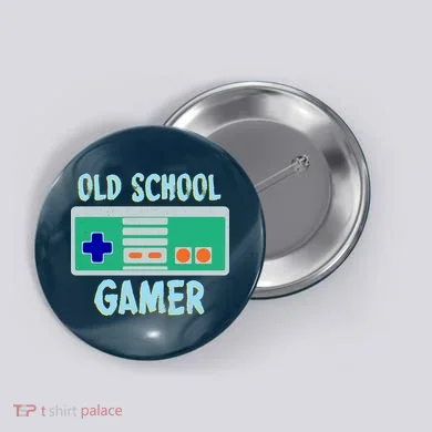 Old School Gamer Button