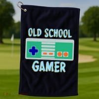 Old School Gamer Golf Towel thumb 1