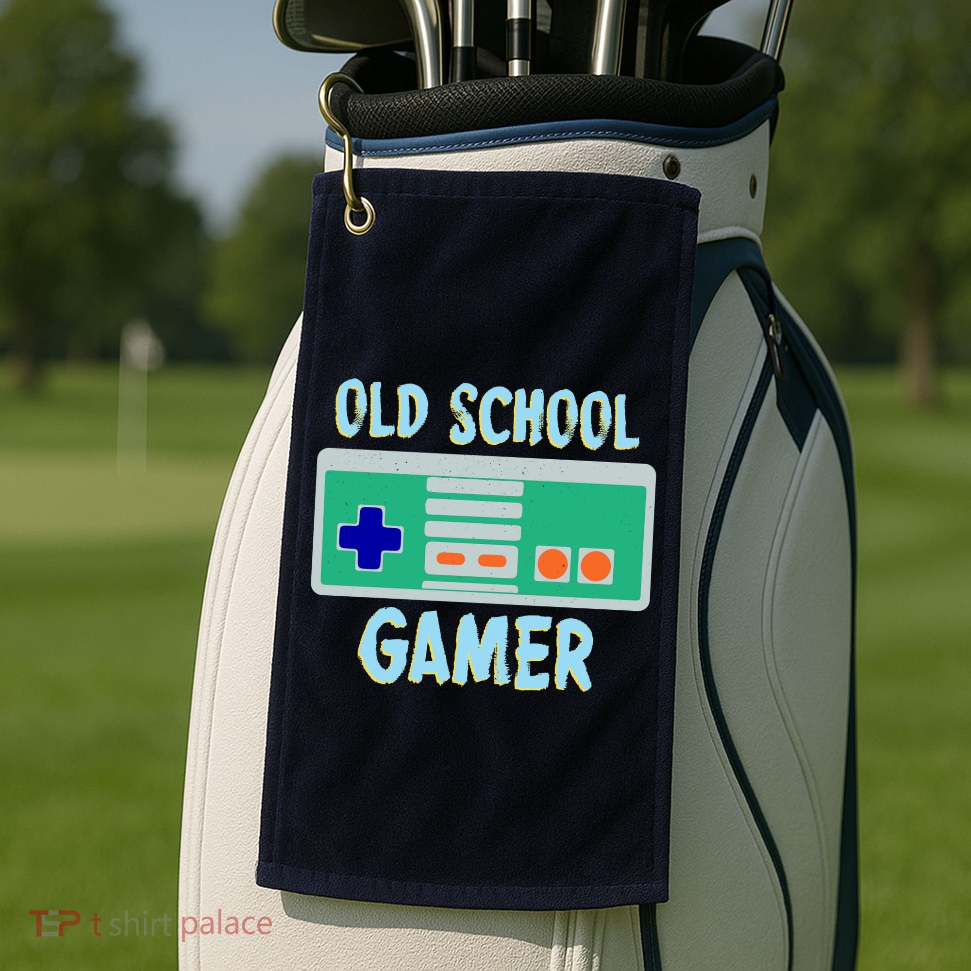 Old School Gamer Golf Towel