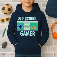 Old School Gamer Kids Hoodie thumb 2