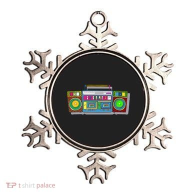 Old School Trippy Boombox Ornament