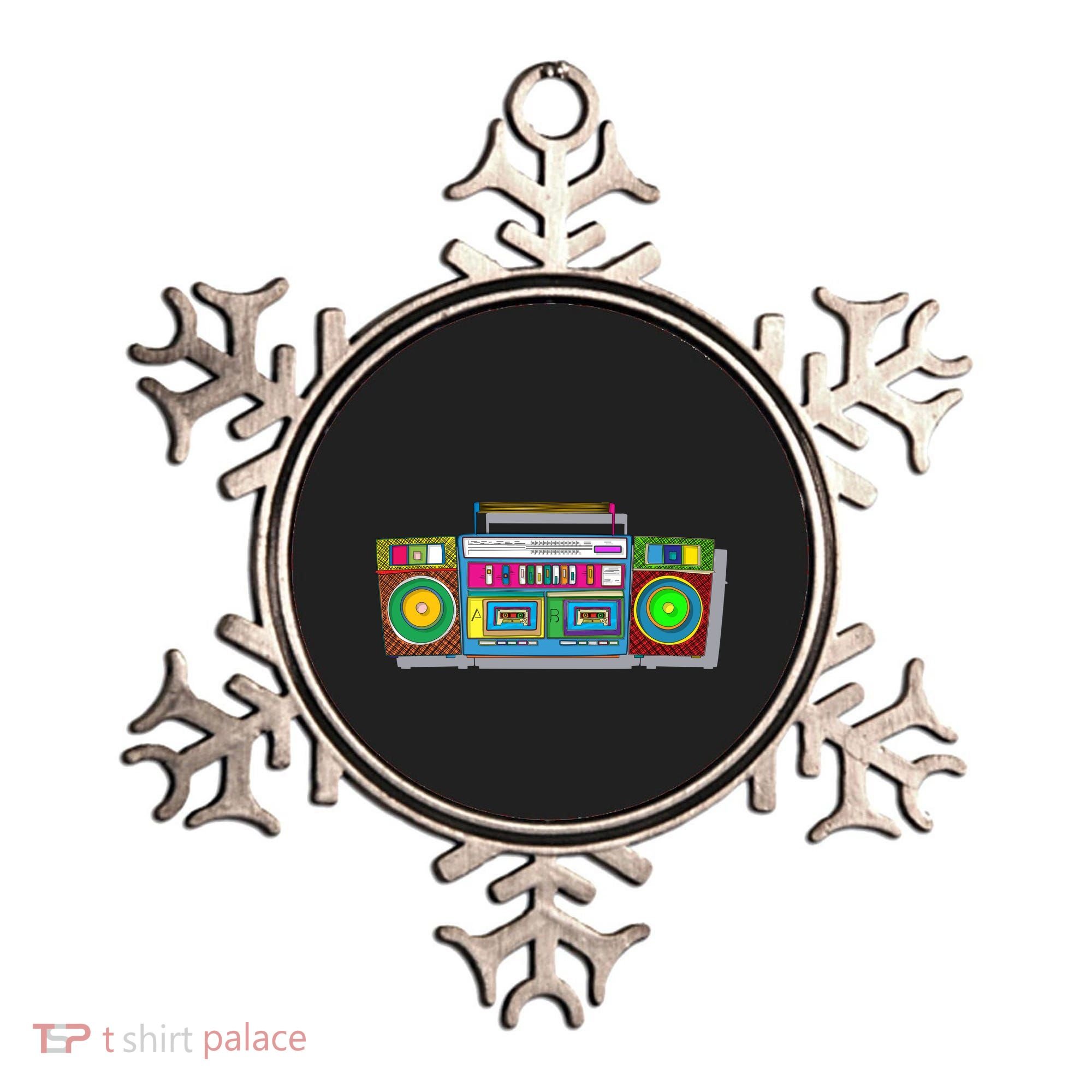 Old School Trippy Boombox Ornament