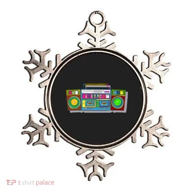 Old School Trippy Boombox Ornament