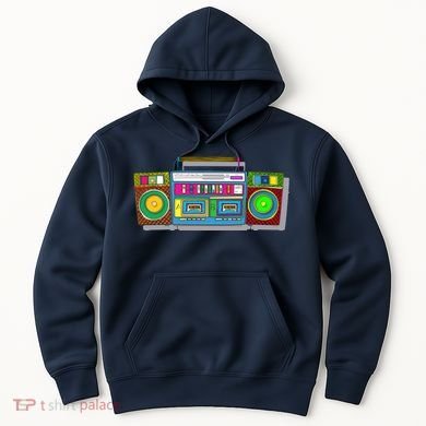 Old School Trippy Boombox Hoodie