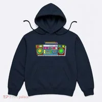 Old School Trippy Boombox Hoodie thumb 0