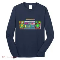 Old School Trippy Boombox Long Sleeve Shirt thumb 0