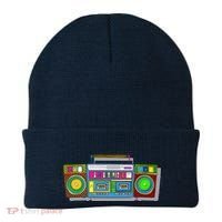 Old School Trippy Boombox Beanie thumb 0
