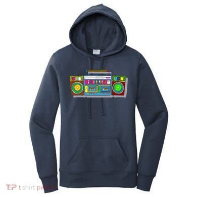 Old School Trippy Boombox Women's Hoodie