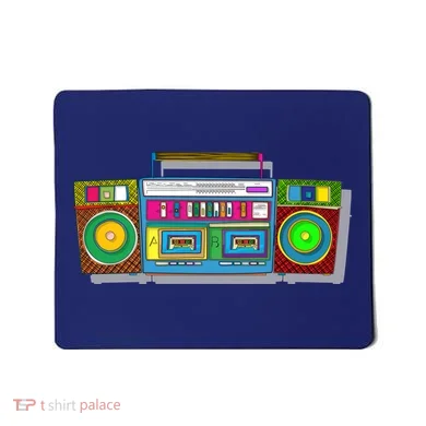 Old School Trippy Boombox Mousepad