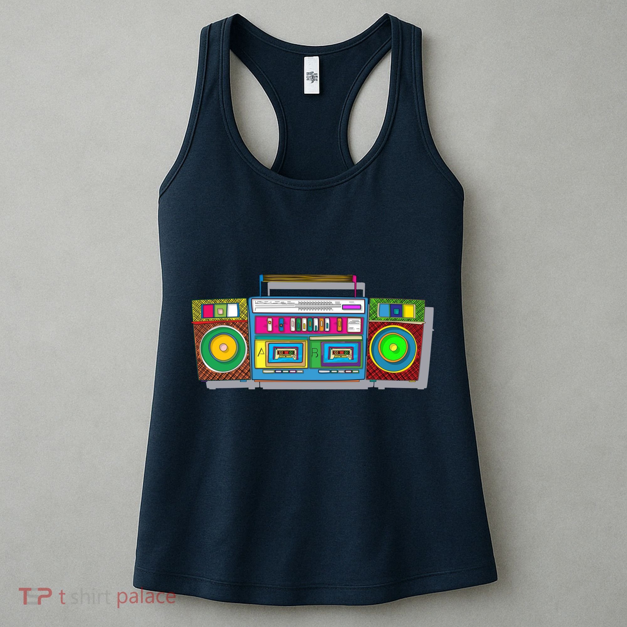 Old School Trippy Boombox Women's Tank Top
