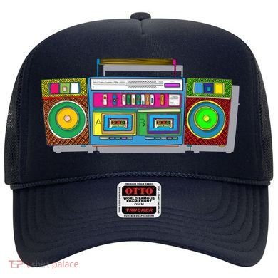 Old School Trippy Boombox Hat