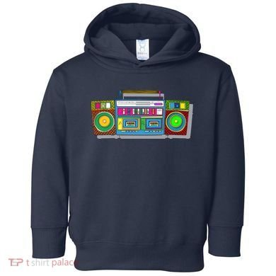 Old School Trippy Boombox Toddler Hoodie