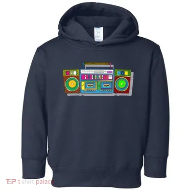 Old School Trippy Boombox Toddler Hoodie