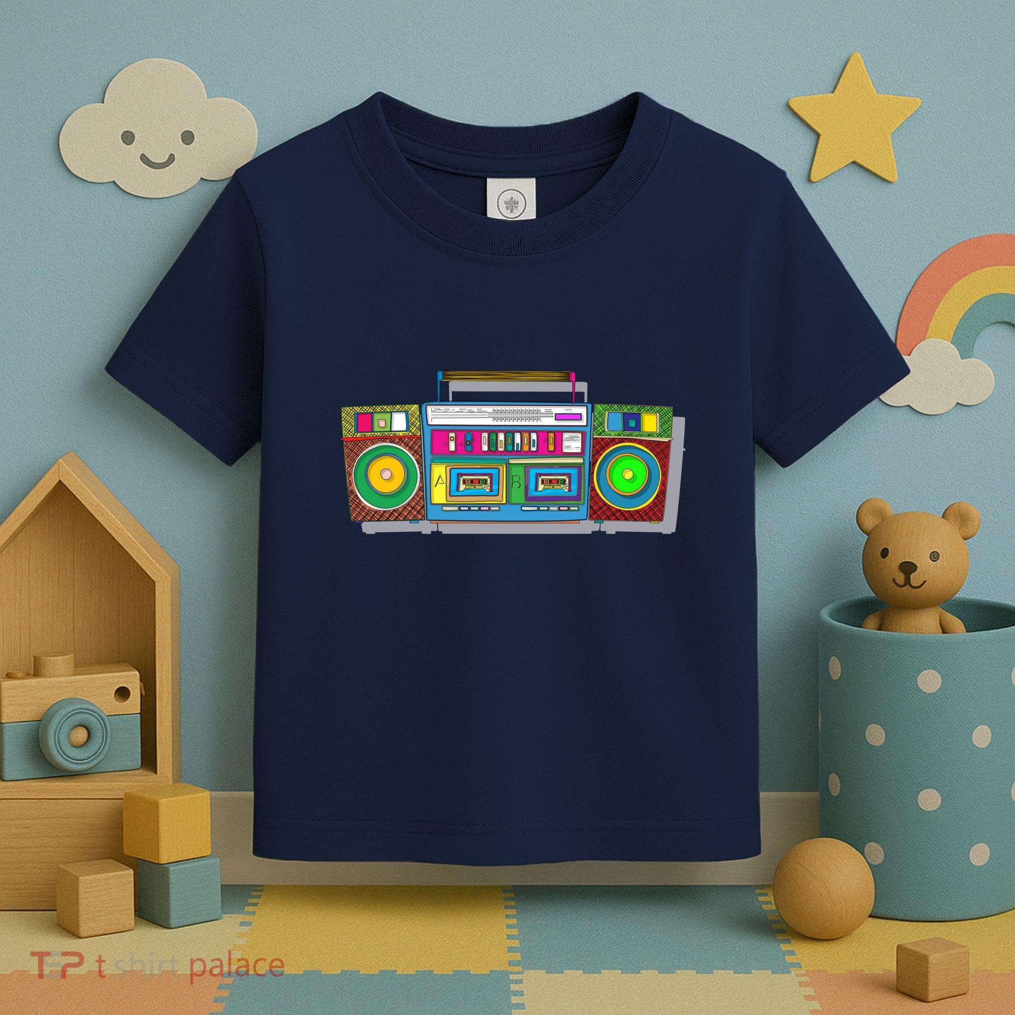 Old School Trippy Boombox Toddler T-Shirt