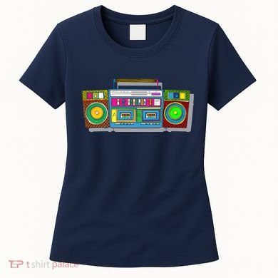 Old School Trippy Boombox Women's T-Shirt