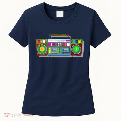Old School Trippy Boombox Women's T-Shirt