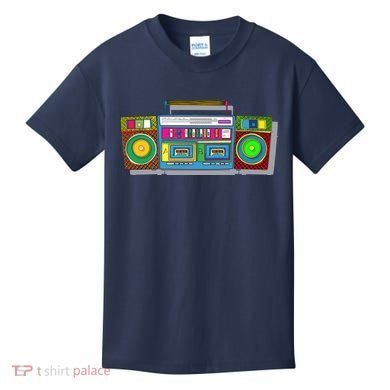 Old School Trippy Boombox Kids T-Shirt