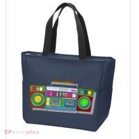 Old School Trippy Boombox Tote Bag thumb 3