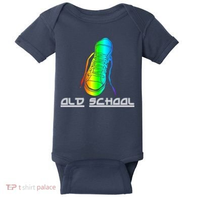 Old School Vintage Sneakers Baby Bodysuit