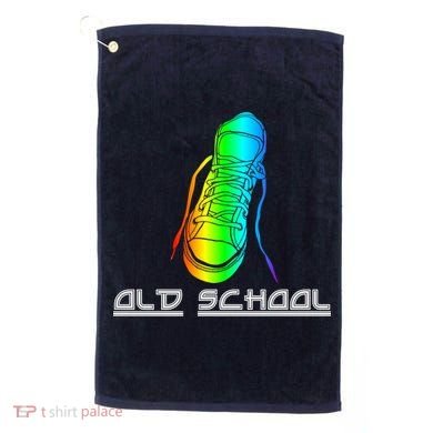 Old School Vintage Sneakers Golf Towel