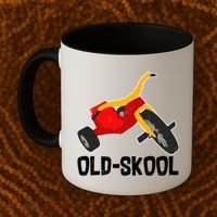 Old Skool Retro Tricycle Bike Trike Toys Coffee Mug thumb 2