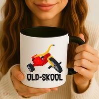 Old Skool Retro Tricycle Bike Trike Toys Coffee Mug thumb 3