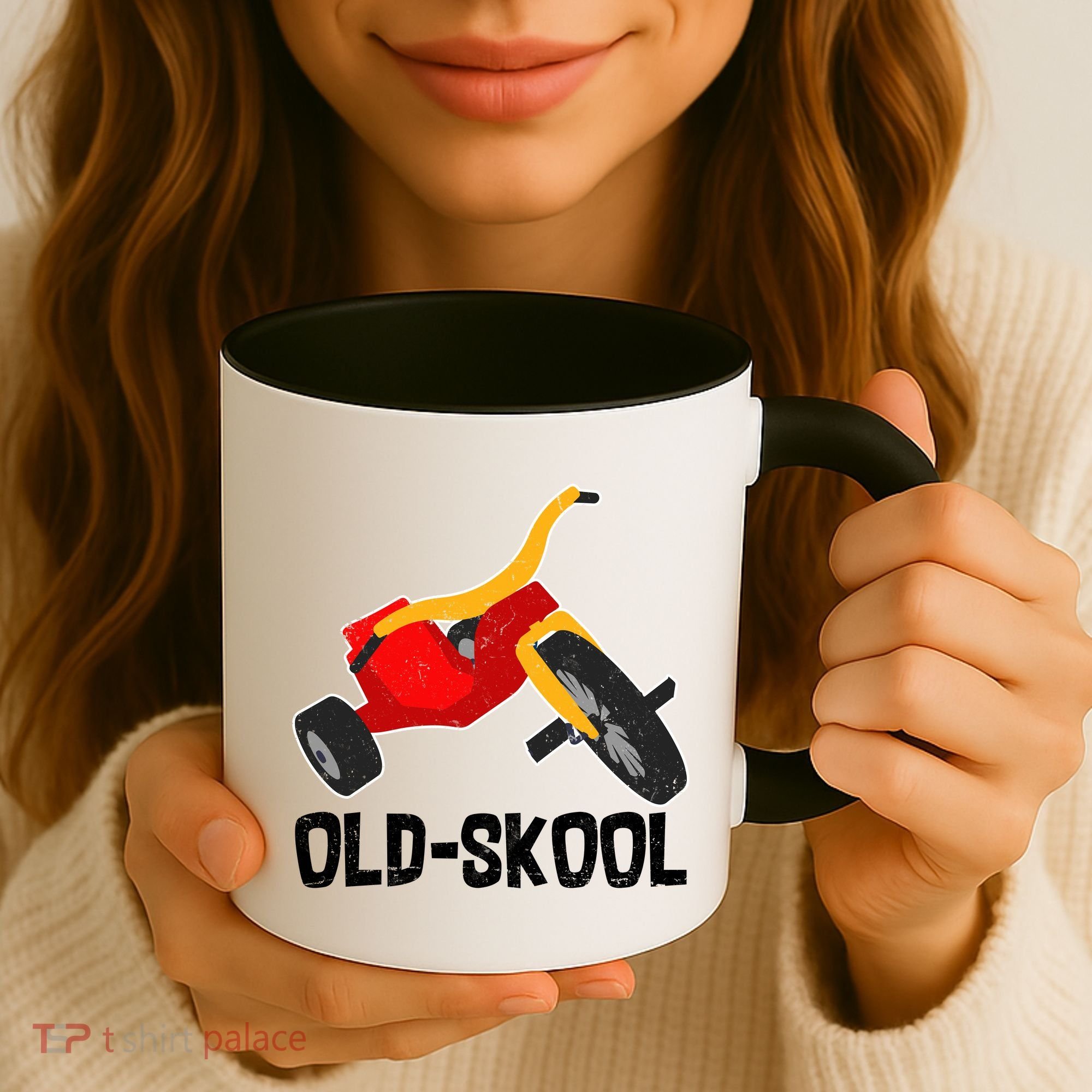 Old Skool Retro Tricycle Bike Trike Toys Coffee Mug