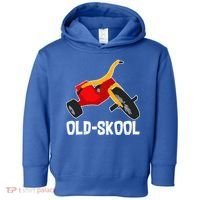 Old Skool Retro Tricycle Bike Trike Toys Toddler Hoodie thumb 0