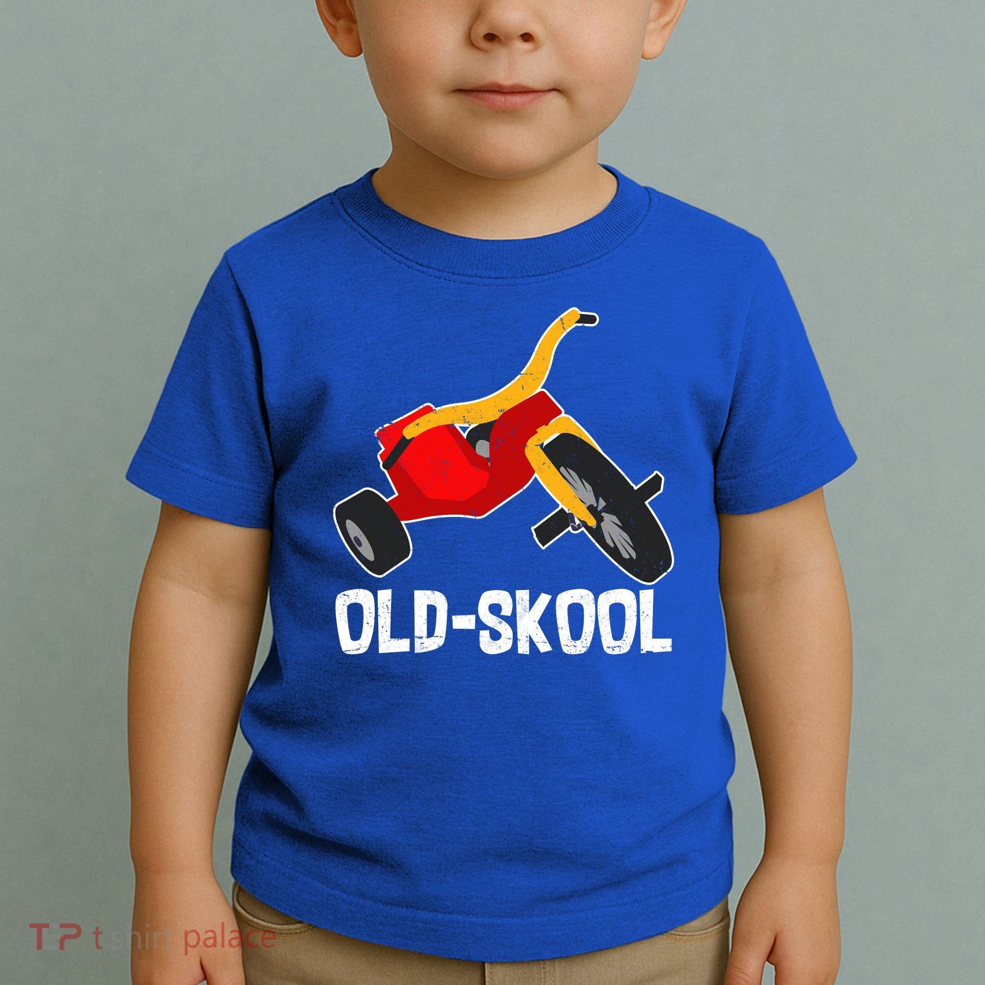 Old Skool Retro Tricycle Bike Trike Toys Toddler T-Shirt