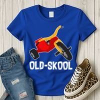 Old Skool Retro Tricycle Bike Trike Toys Women's T-Shirt thumb 3