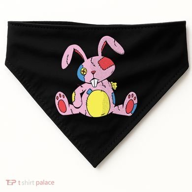 Old Stuffed Rabbit USA-Made Doggie Bandana