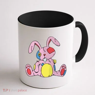 Old Stuffed Rabbit Coffee Mug back
