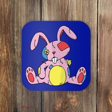 Old Stuffed Rabbit Coaster