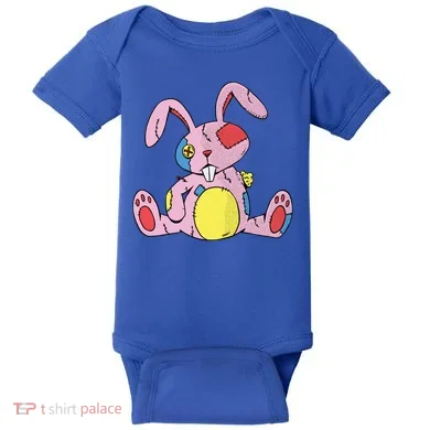 Old Stuffed Rabbit Baby Bodysuit