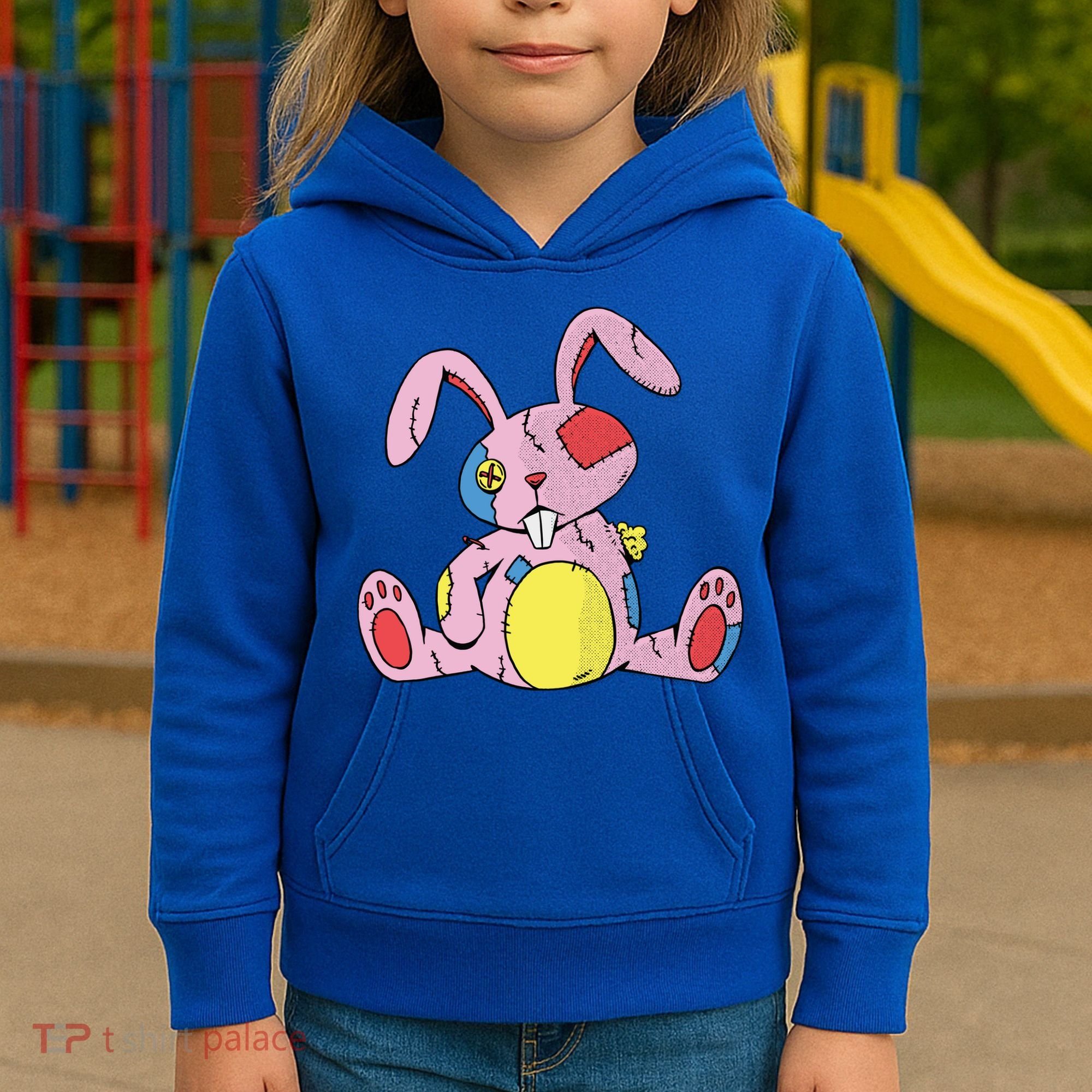 Old Stuffed Rabbit Kids Hoodie
