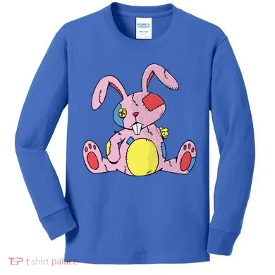 Old Stuffed Rabbit Kids Long Sleeve Shirt