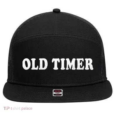 Old Timer 7 Panel Mesh Trucker Snapback Hat