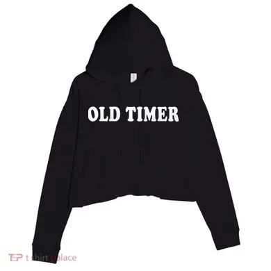 Old Timer Crop Fleece Hoodie