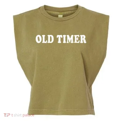 Old Timer Garment-Dyed Women's Muscle Tee