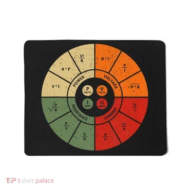 Ohms Law Diagram Electrical Electronics Engineer Mousepad