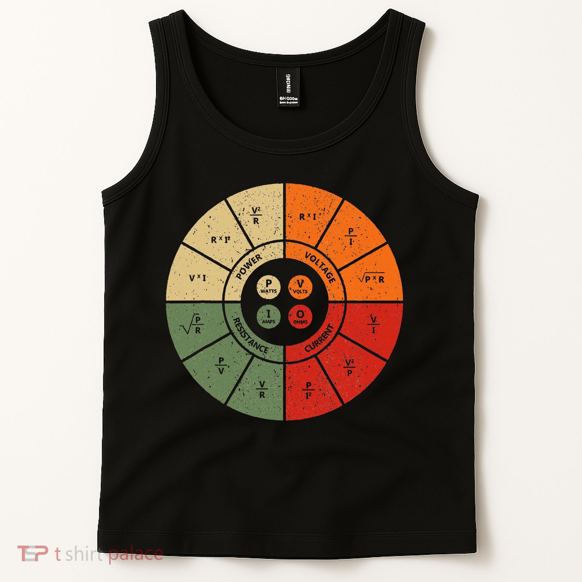 Ohms Law Diagram Electrical Electronics Engineer Tank Top
