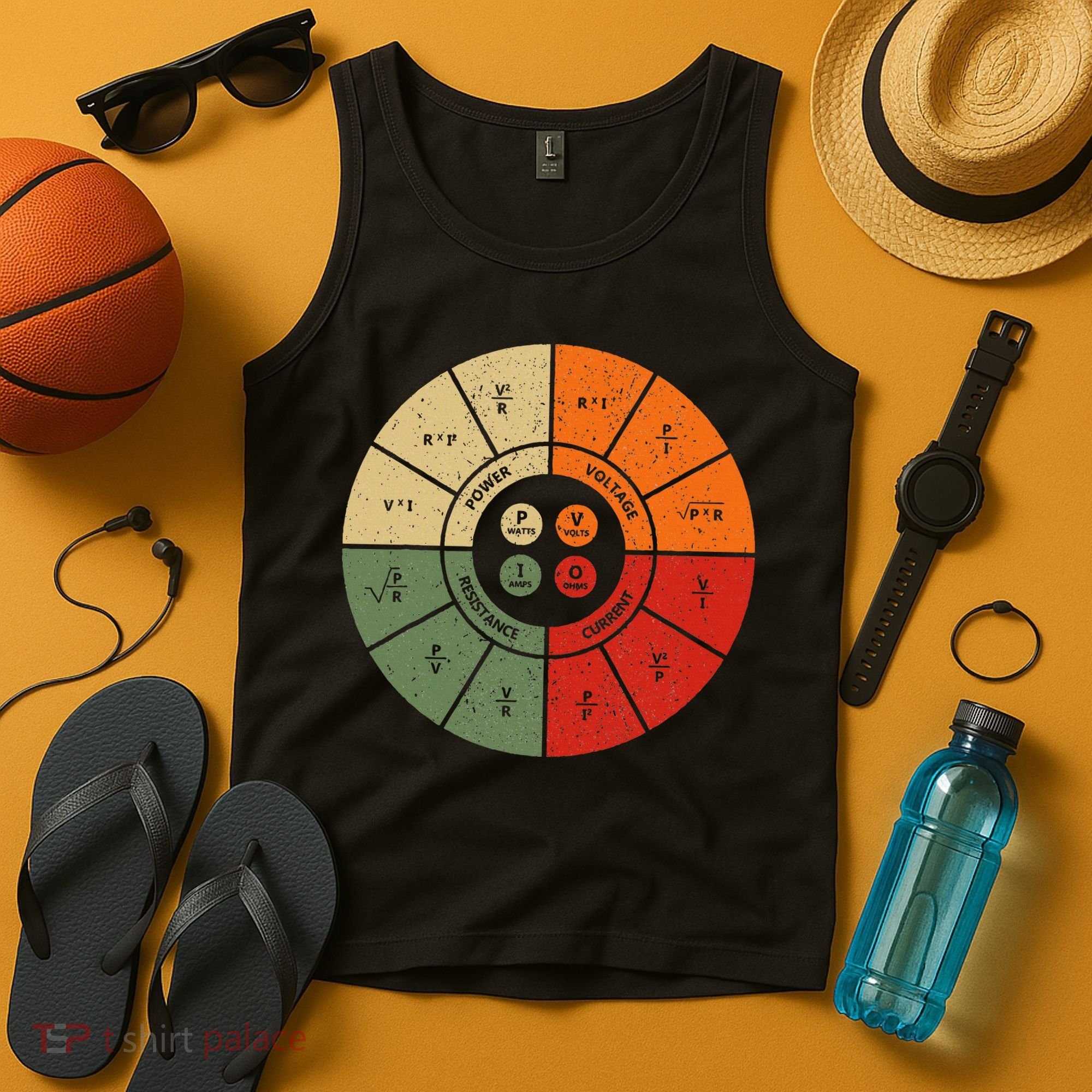 Ohms Law Diagram Electrical Electronics Engineer Tank Top